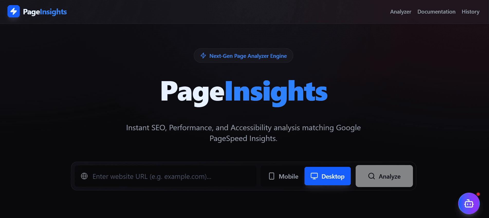 PAGE INSIGHTS screenshot
